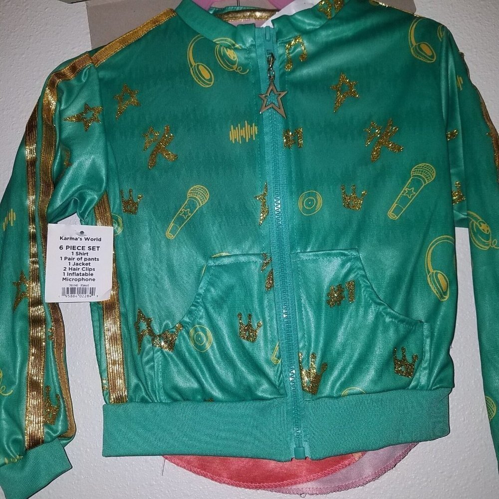 NEW Karma's World Halloween Costume Girls XS 4/5 Small 6/6X Medium 7/8 Netflix - Picture 4 of 8